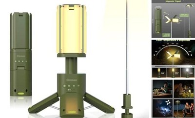 Telescopic Camping Lights Rechargeable 14000 mAh Led Multifunction Green