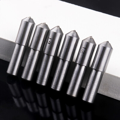 6pc Diamond Dresser Set - Single Point Grinding Wheel Dresser Tool with Tapered 