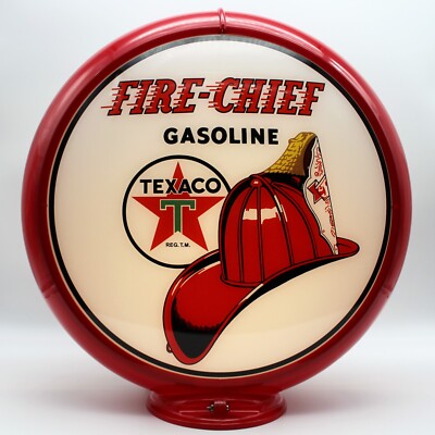 TEXACO FIRE CHIEF 13.5'' Gas Pump Globe - SHIPS FULLY ASSEMBLED! MADE IN THE USA!