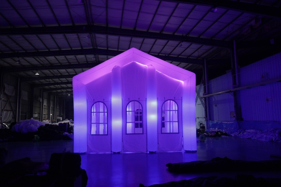 Windows Inflatables Inflatable Wedding Tent W/ Windows Event Air House Marquee Night Club ...