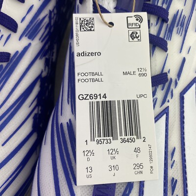 Adidas Adizero Football Cleats Purple Cloud White (GZ6914  display picture 2