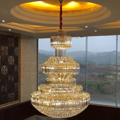 D100cm LED Crystal Ceiling Light Lobby Chandelier Lighting Pendant Lamp Yc - Picture 2 of 12