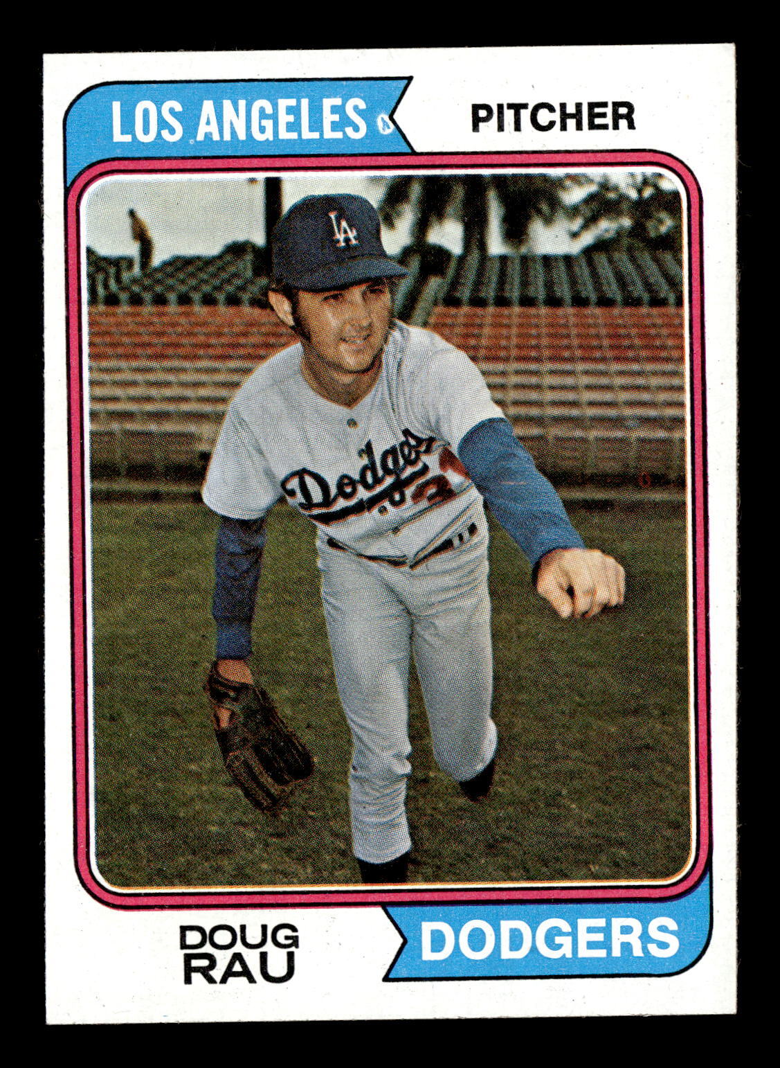 Doug Rau 1974 Topps #64 Los Angeles Dodgers Ex-Mt