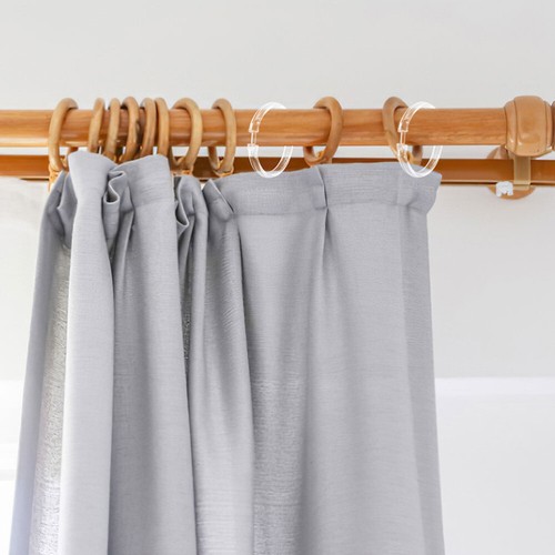 40 pz Gancio Tenda Doccia Trasparente Easy Snap Close Bagno - Foto 5 di 12