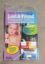 Lost Found Temporary Tattoos For People w/Autism-Functional Tattoos w/ a purpose