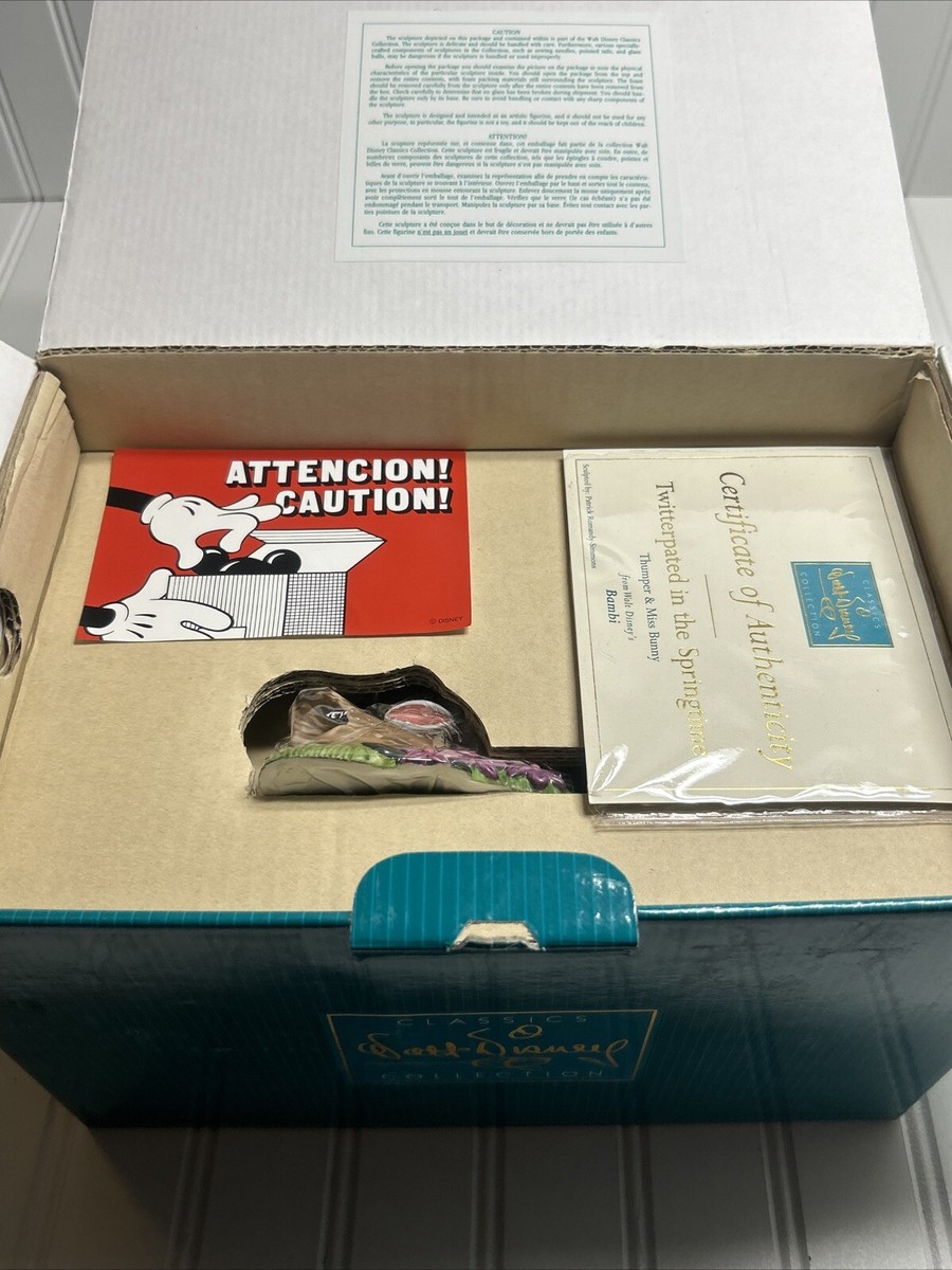 WDCC Twitterpated in the Springtime Thumper Miss Bunny Bambi Box