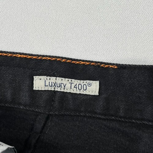 Alberto Black Jeans Men 34x32 Regular Fit PIPE Denim Super Stretch Dual FX T400 - Picture 9 of 20