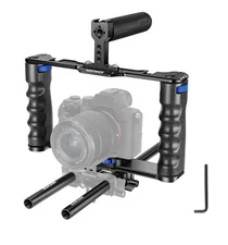 Neewer Upgraded Aluminum Alloy Camera Video Cage Film Making Kit, Black/Blue