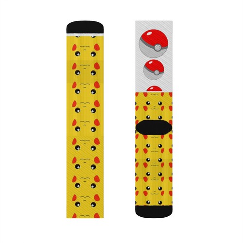 Socksmith Crew Socks Pikachu Poke ball Novelty Footwear - Picture 12 of 13