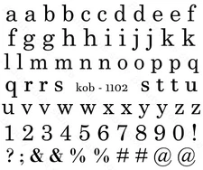 Nail Art Water Transfer Sticker Decal Stickers Pretty Letters KoB-1102