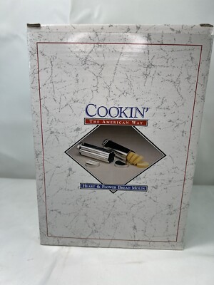 Vintage Heart & Flower Shape Bread Molds, Cookin The American Way Valentine