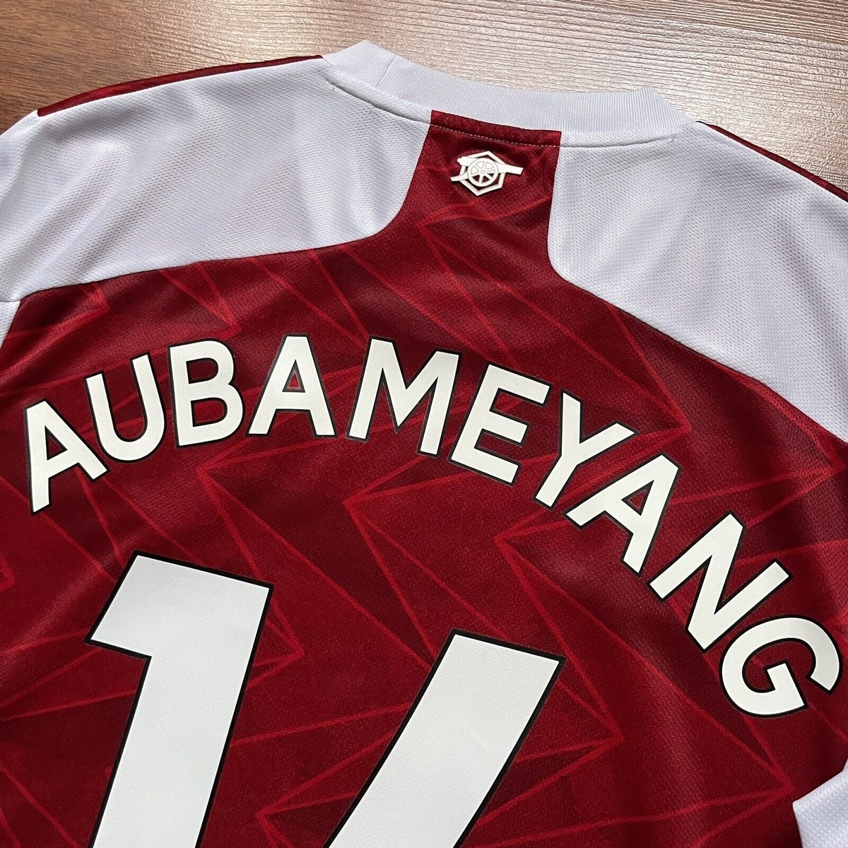 ARSENAL ADIDAS 2020/2021 FOOTBALL HOME JERSEY #14 AUBAMEYANG SIZE