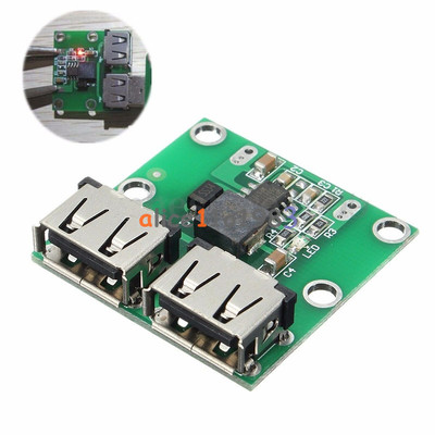 DC 6V-24V 12V To 5.2V 3A Dual USB Charger DC-DC Step-down Converter Module