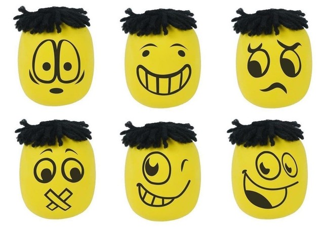 squishy smiley face ball