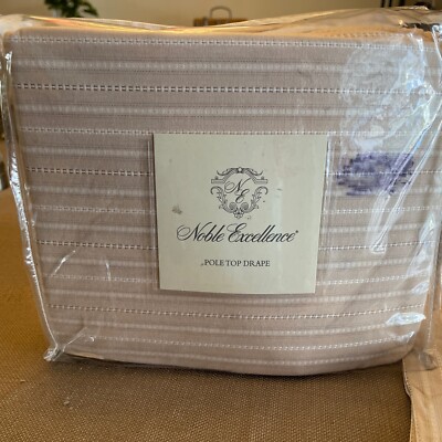 Noble Excellence  NWT Set Of Pole Drapes Clip On Rings Victoria Design