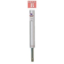 Attwood 2114 Lock'N-Pin 3/4" Pin Post - Brushed Aluminum, Fixed 11" Hgt, 1.5"...