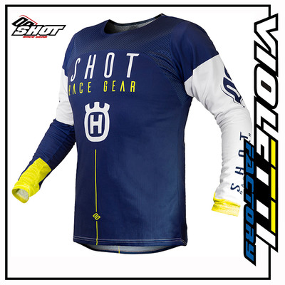 MAGLIA SHOT HUSQVARNA BLUE YELLOW GIALLO CROSS ENDURO MOTOCROSS EXTREME |  eBay