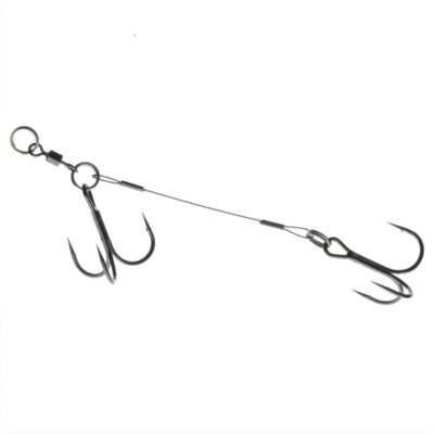 Daiwa Prorex Screw-In Wire Assist Hook Stahlvorfach m. Drilling - Angsthaken 2/0