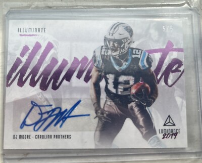 2019 Panini Luminance - Illuminated Ink Autographs #ILL-DM D.J. Moore /5