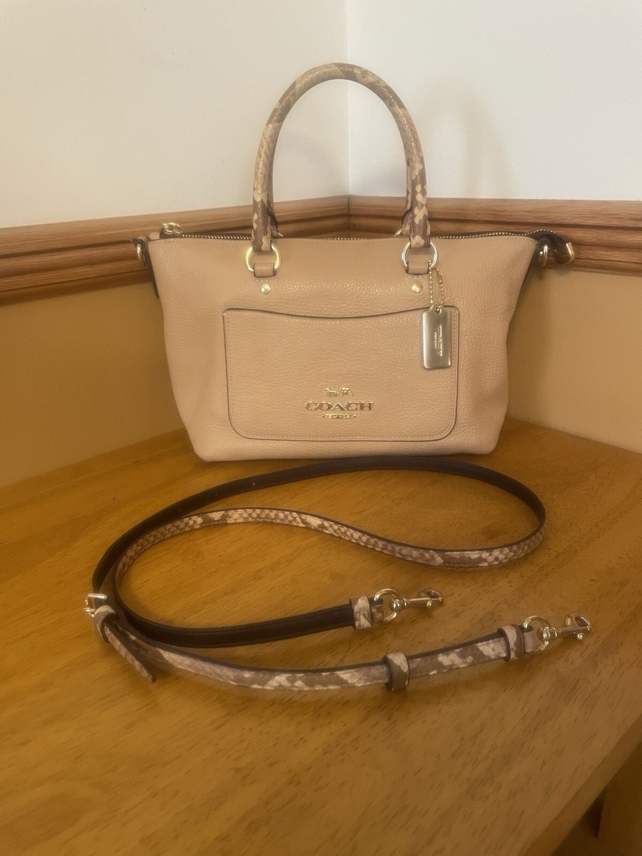 Mini Emma Satchel Coach Beechwood Pebbled Leather Mini Emma