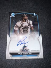 2023 Topps Bowman Chrome 1st Paul McIntosh Autograph Issue Marlins CPA-PM