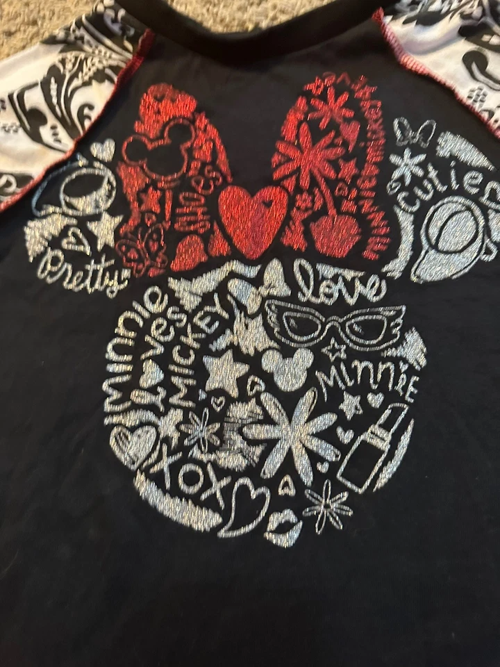 Vestido Boutique Personalizado Minnie Mouse Upcycle Niñas Talla 5/6 Aprox Foto 3 de 4