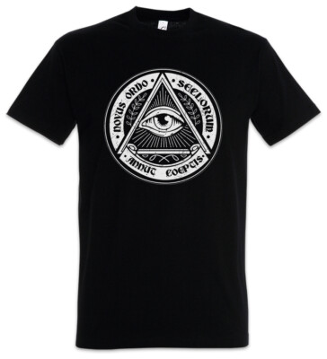 Illuminati Eye Herren T-Shirt Illuminaten Freimaurer Society Auge Loge Lodge