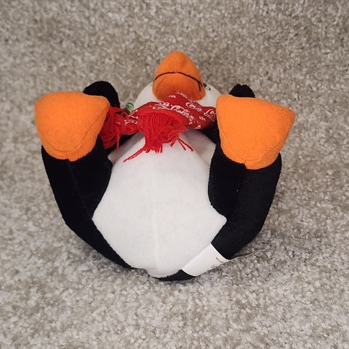 Coca-Cola Penguin Bean Bag Plush with Coca-Cola Scarf 1998 - Picture 6 of 8