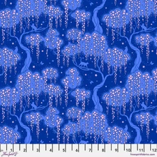 Free Spirit Stacy Peterson Belle Epoque Enchanted Nights Sapphire Fabric By Yard