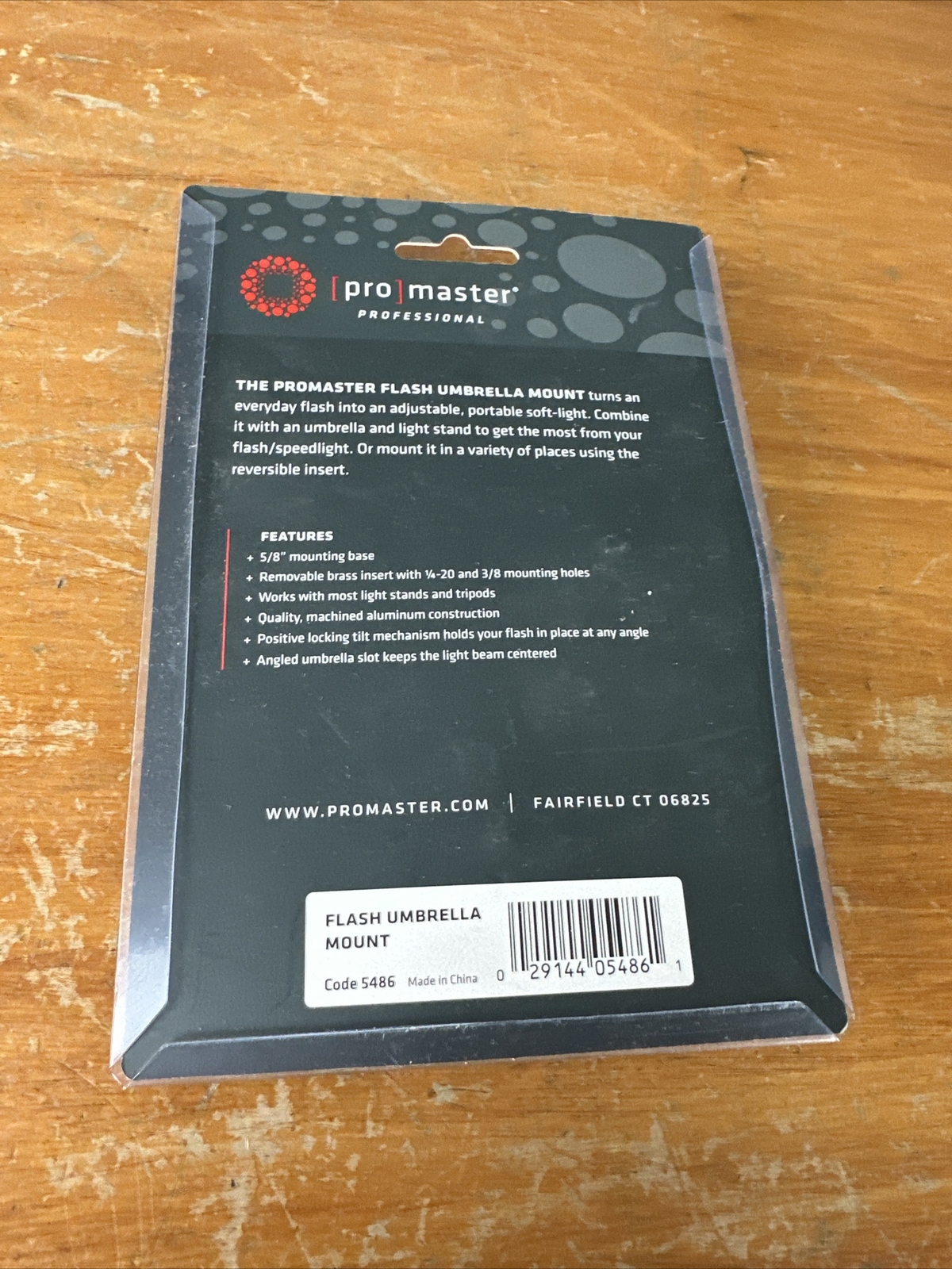 Promaster Professional Flash Umbrella Bracket New