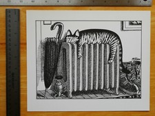Kliban's Calendar Cats Vintage Offset Lithographic Humorous Cat Book Print