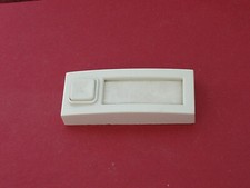 Bouton sonnette porte étiquette blanc l'Ebenoïd réf : 53128 dimensions 90 X 35mm