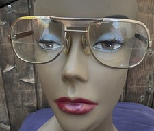 Vintage Universal Brand 1/30 10k Gold Plate Aviator Style Adult Glasses Frames