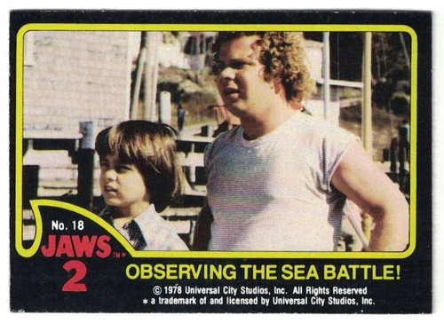 Tarjetas coleccionables de 2 películas Topps JAWS 1978 -- eliges completar tu conjunto - Imagen 28 de 97