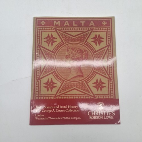 Christie's Robson Lowe Auktion Nov 1990: Malta Briefmarken und Postgeschichte