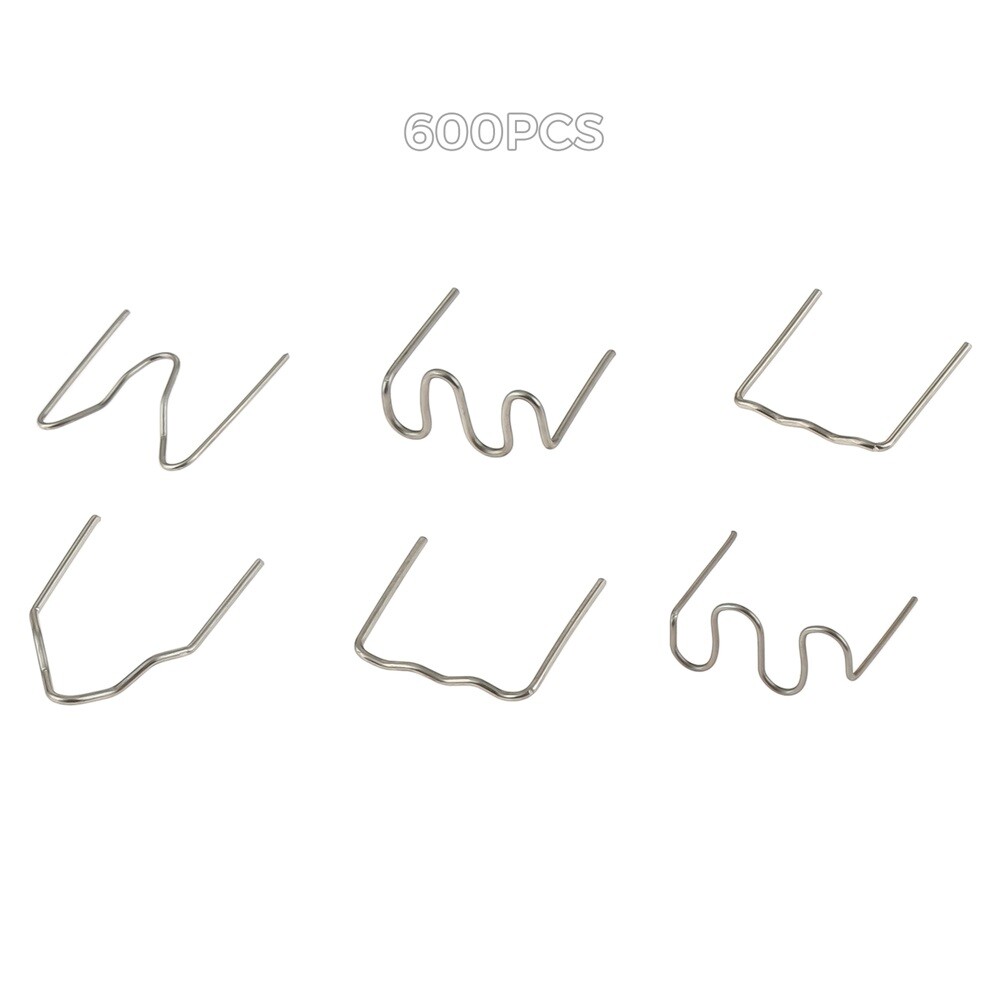600PCS Hot Stapler Staples Repair Tool Kit 6 Type For Plastic Welder Car Bumper-image