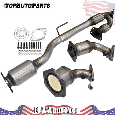 3pcs Exhaust Manifold Catalytic Converters For 2008-2019 Nissan Murano 3.5L EPA