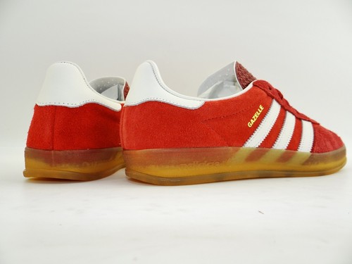Adidas GAZELLE INDOOR red rot Sneaker Herren Sport Schuhe IE1051 Leder Gr.39 1/3 - Bild 6 von 18