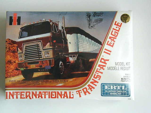 Vintage Ertl International Transtar II Eagle Semi Truck 1/25 Model Kit ...
