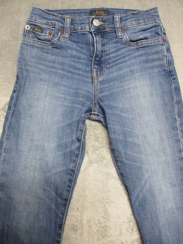 Polo Ralph Lauren Sullivan Slim Jeans Girls Size 10 Blue Denim Pants 24x24 - Picture 2 of 18