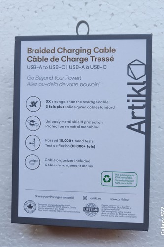 Artikel Geflochtenes Ladekabel - USB-A auf USB-C - Laden & Synchronisieren - 10 Fuß - Bild 2 von 5