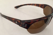 Forecast Thad Sunglasses wrap Halfrim brown tortoise Polarized 100 UV Protection