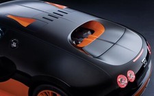 Cars bugatti veyron super Desk Mat Stitched