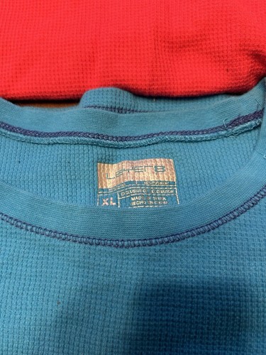 Lot Of 2 Layer 8 Long Long Sleeve Turquoise Pink Thermal Casual Tops Girls Large - Picture 4 of 12
