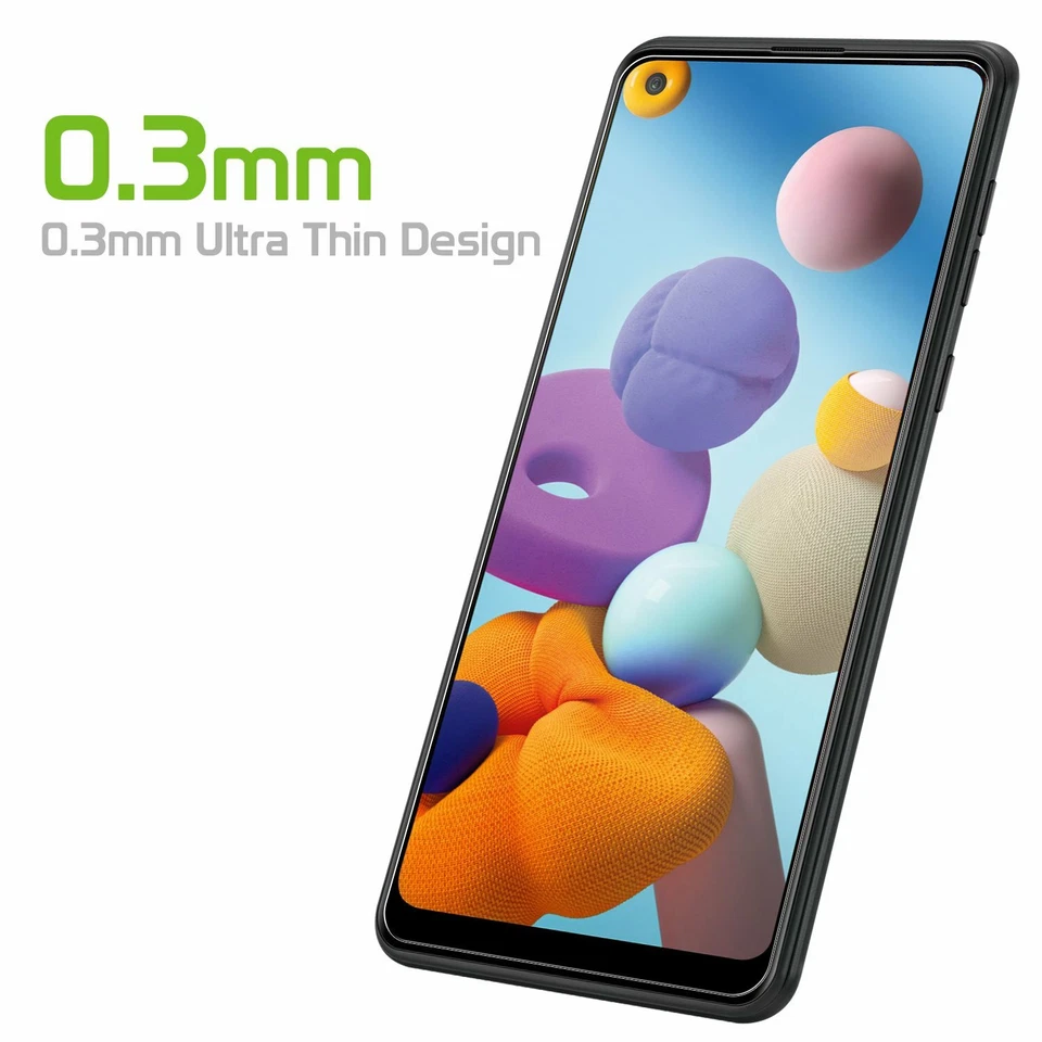 Premium 0.3mm Tempered Glass Screen Protector for Samsung Galaxy A21 9H Hardness - Image 4 of 4