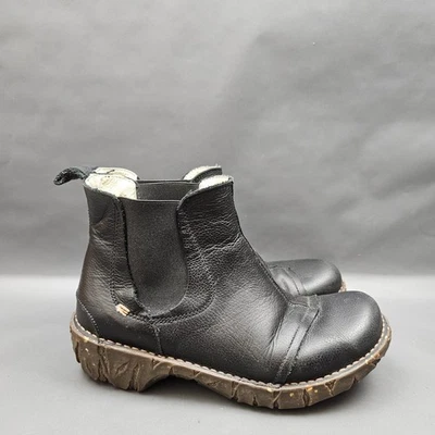 El Naturalista Yggdrasil N158T Chelsea Boots Womens 9 Black Leather Comfort - Image 1 of 4