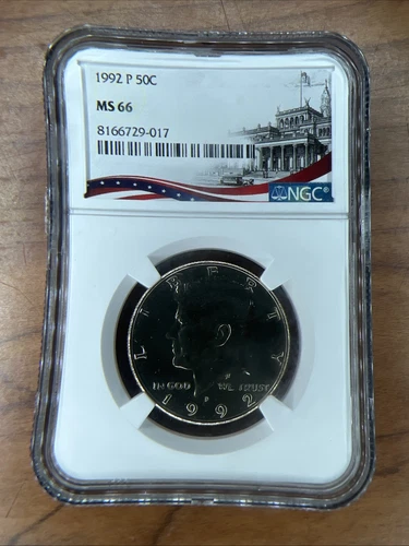 1992-P 50C NGC MS66PL KENNEDY