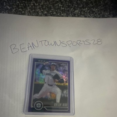 2026 Topps Series 1 - Bryan Woo #62 Purple Rainbow Foil /75