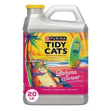 Clumping Odor Control Cat Litter with Bahama Sunset Scent, 20 lb Jug