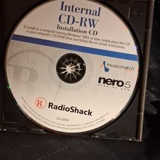 RadioShack Nero 5 Burning ROM Internal CD-RW Install CD Windows 98SE 25-3059